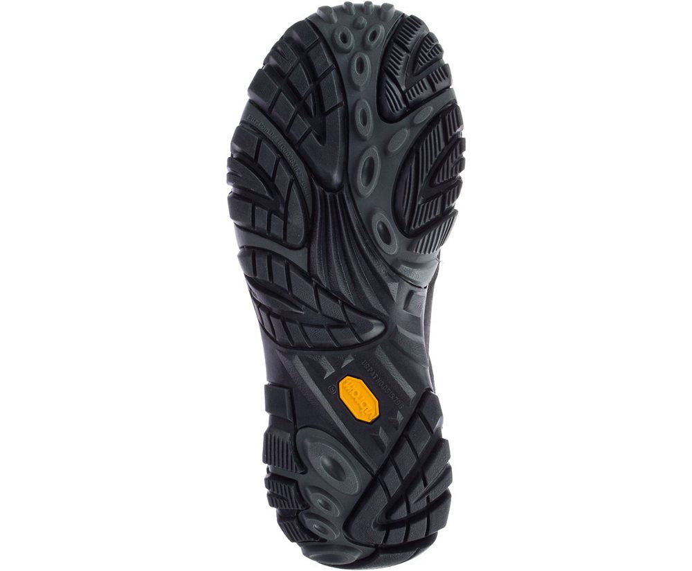 Buty Sportowe Merrell Męskie Czarne - Moab Adventure Lace Waterproof Wide Width - 649803-GEQ